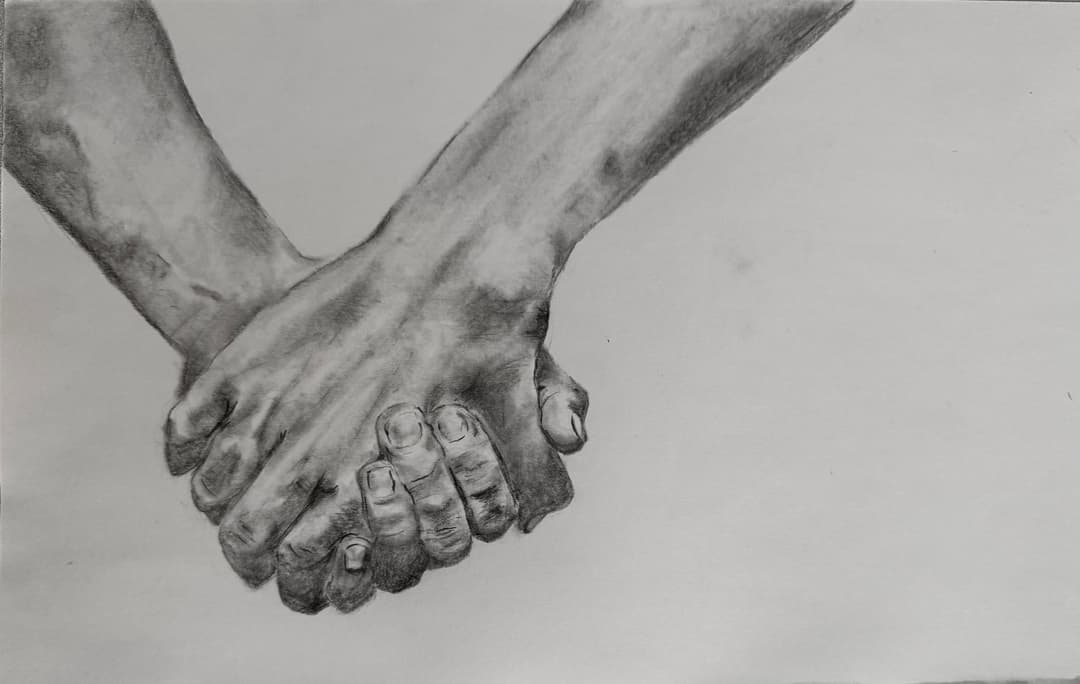 holding hands